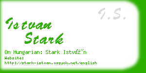 istvan stark business card